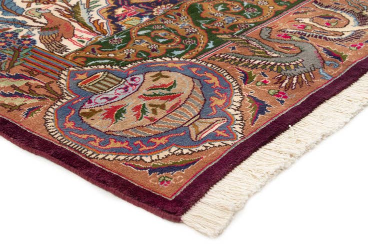 Detail image of 9' 10 x 12' 6 Hand Knotted Kashmar Persian Wool Rug