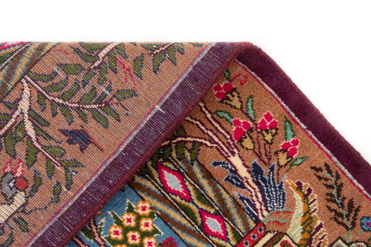 Detail image of 9' 10 x 12' 6 Hand Knotted Kashmar Persian Wool Rug