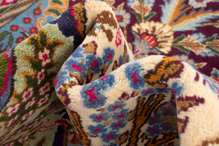 9' 10 x 12' 6 Hand Knotted Kashmar Persian Wool Rug