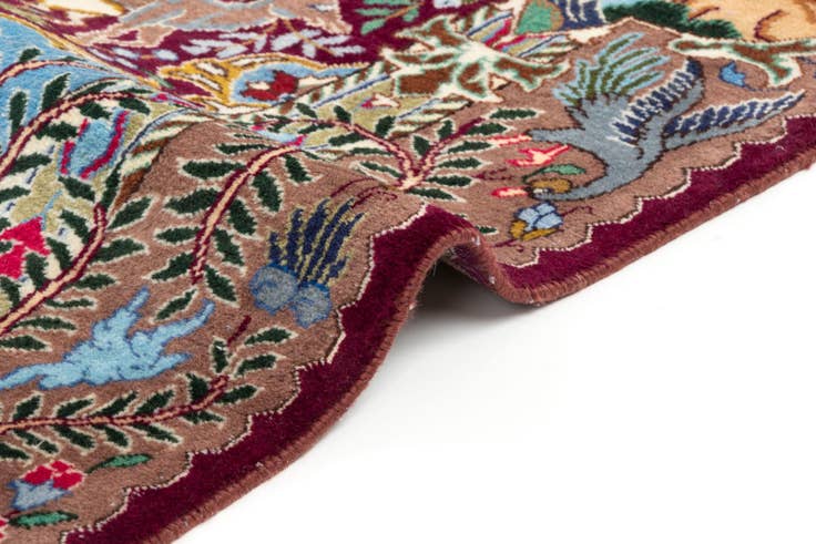Detail image of 9' 11 x 13' Hand Knotted Kashmar Persian Wool Rug