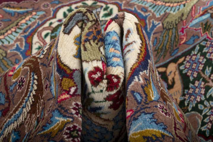 9' 11 x 13' Hand Knotted Kashmar Persian Wool Rug
