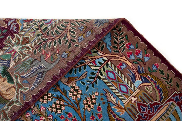 Detail image of 9' 11 x 13' Hand Knotted Kashmar Persian Wool Rug