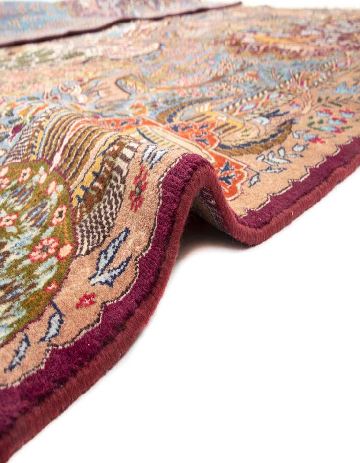 Detail image of 9' 6 x 12' 7  Hand Knotted Kashmar Persian Wool Rug