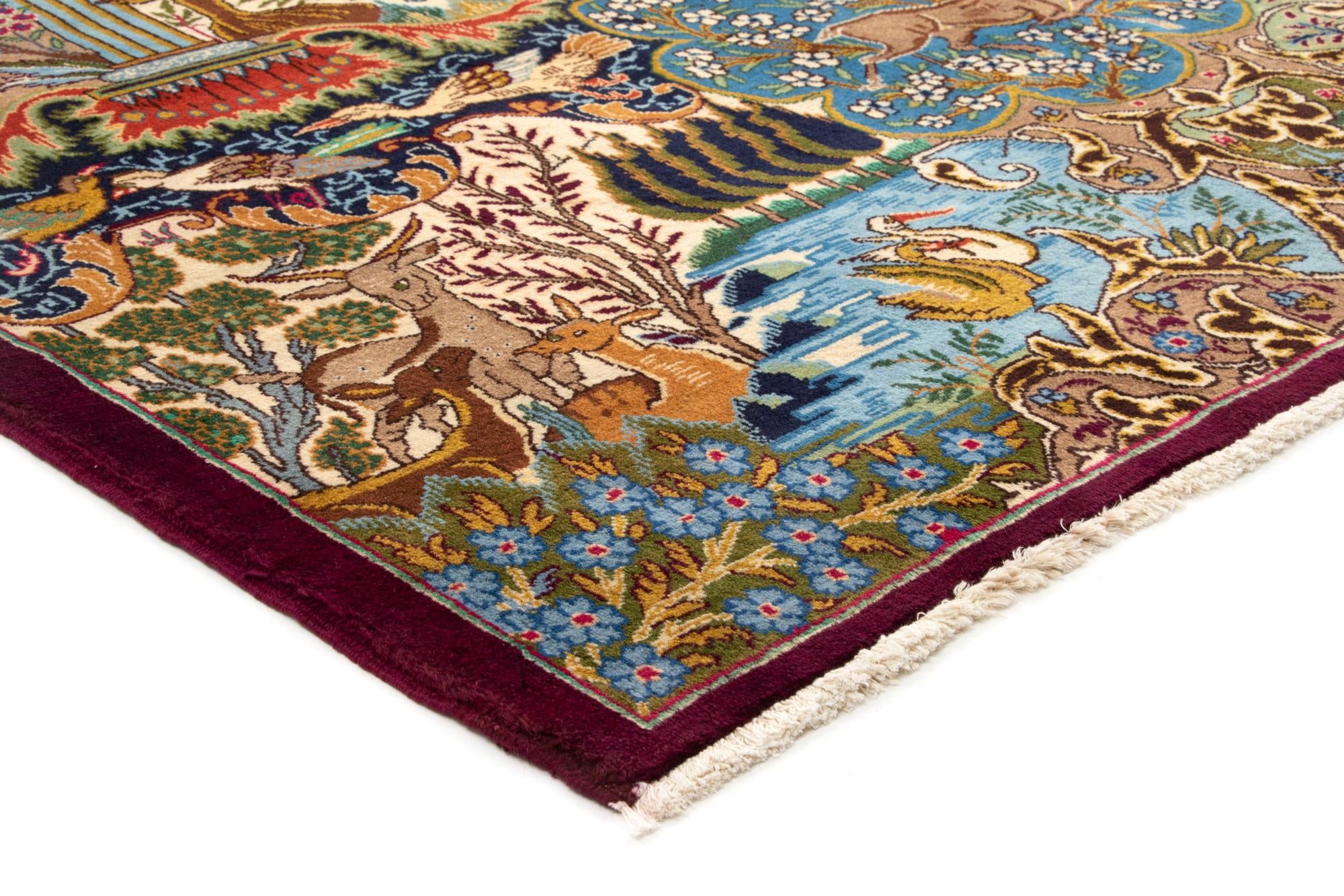 9' 11 x 12' 8 Hand Knotted Kashmar Persian Wool Rug