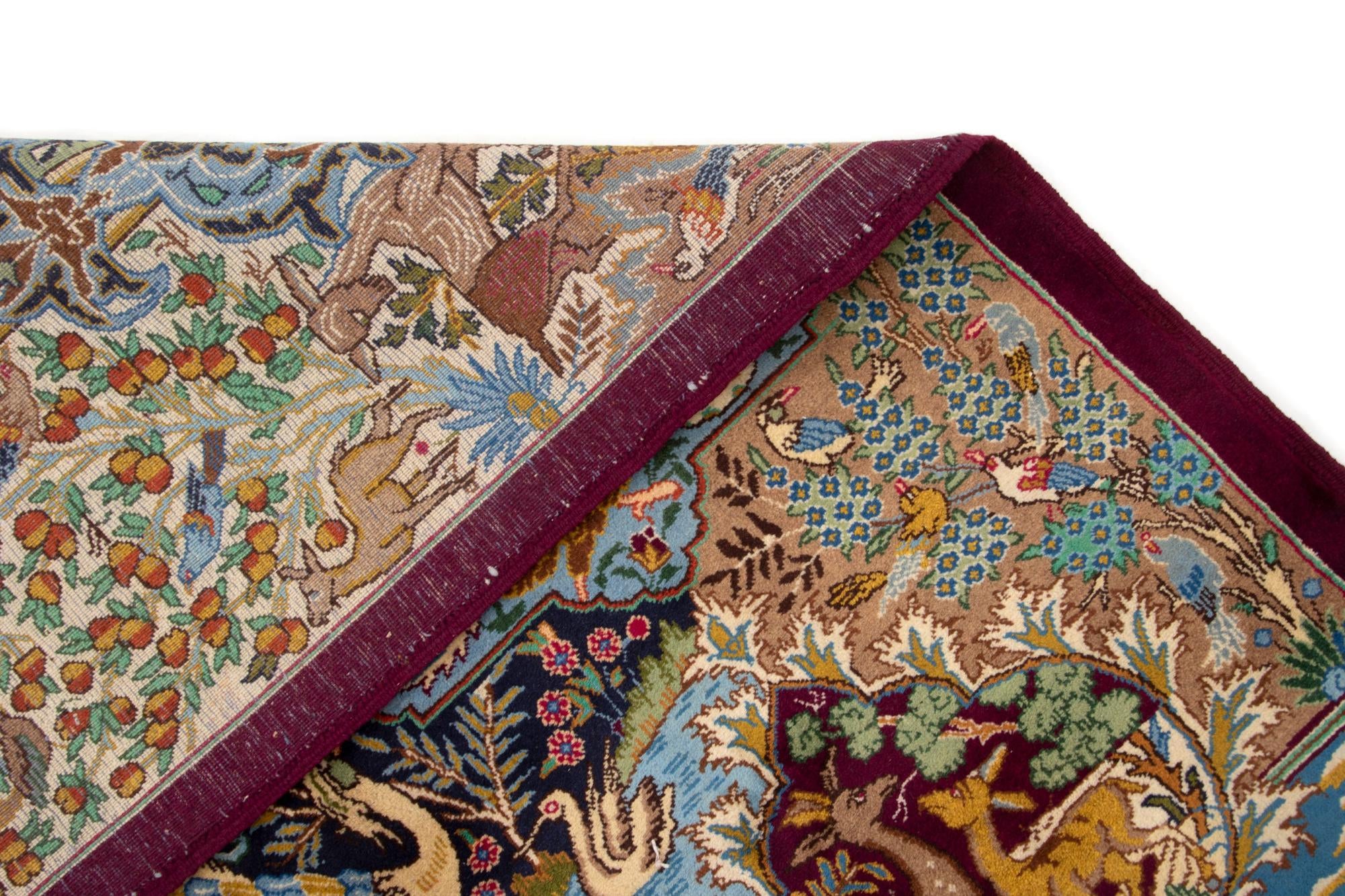 9' 11 x 12' 8 Hand Knotted Kashmar Persian Wool Rug
