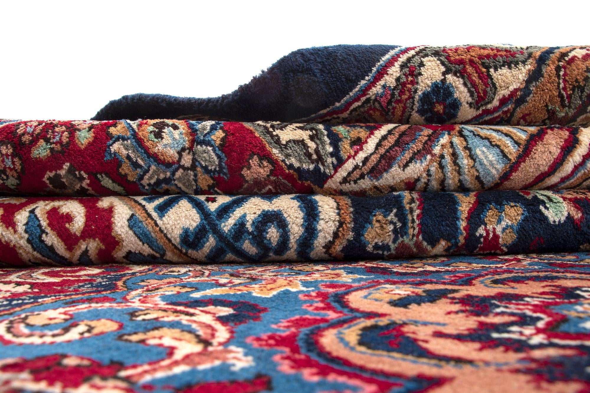 9' 9 x 12' 11 Hand Knotted Kashmar Persian Wool Rug