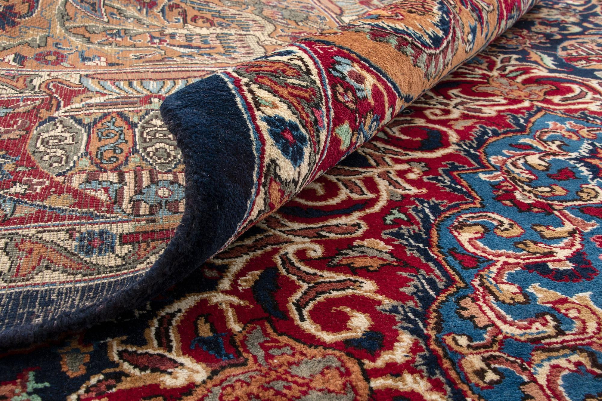 9' 9 x 12' 11 Hand Knotted Kashmar Persian Wool Rug