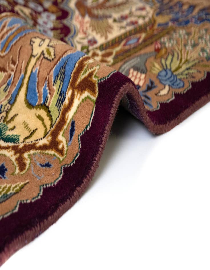 Detail image of 9' 10 x 12' 9  Hand Knotted Kashmar Persian Wool Rug