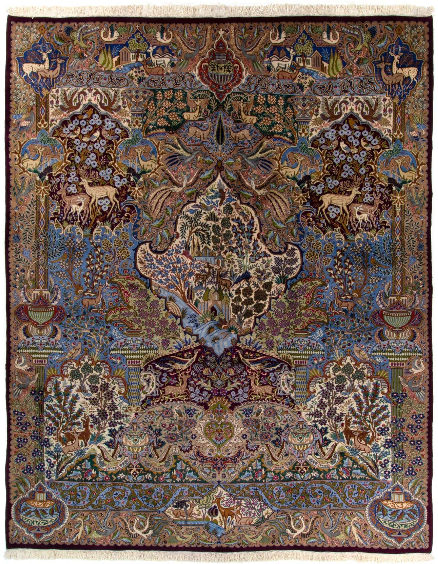 Primary image 9' 10 x 12' 9  Hand Knotted Kashmar Persian Wool Rug