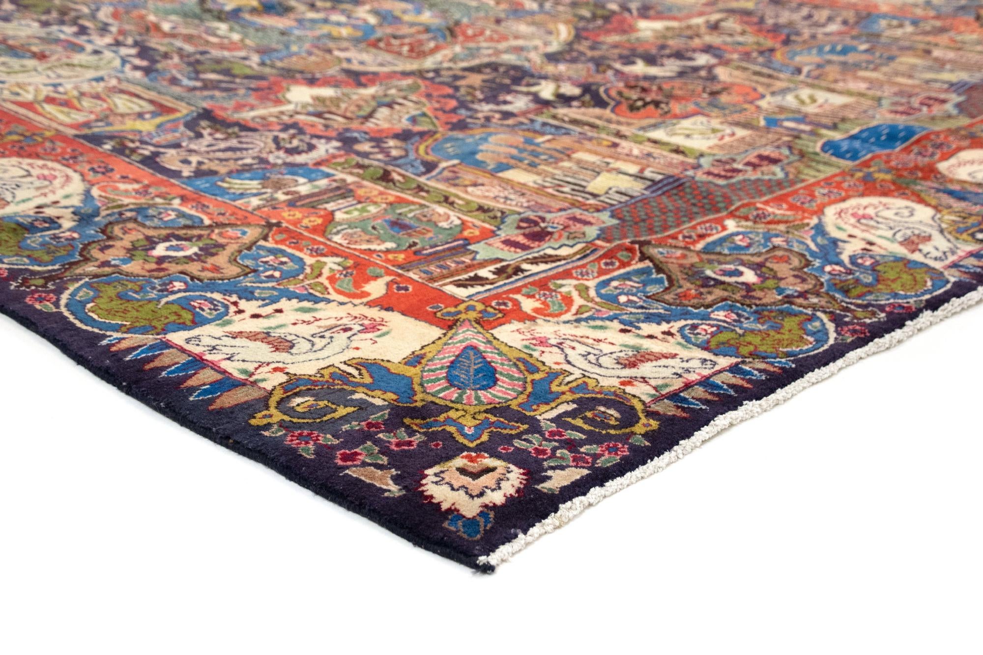 9' 9 x 13' 3 Hand Knotted Kashmar Persian Wool Rug