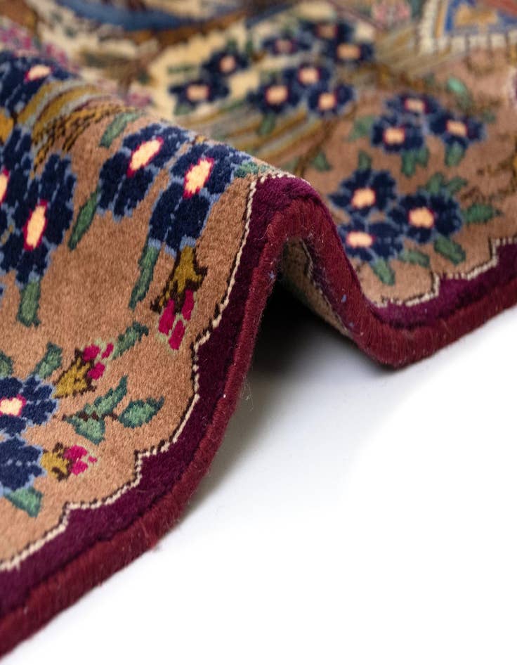 Detail image of 9' 9 x 13' 1  Hand Knotted Kashmar Persian Wool Rug