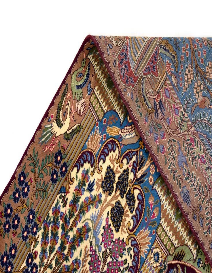 Detail image of 9' 9 x 13' 1  Hand Knotted Kashmar Persian Wool Rug