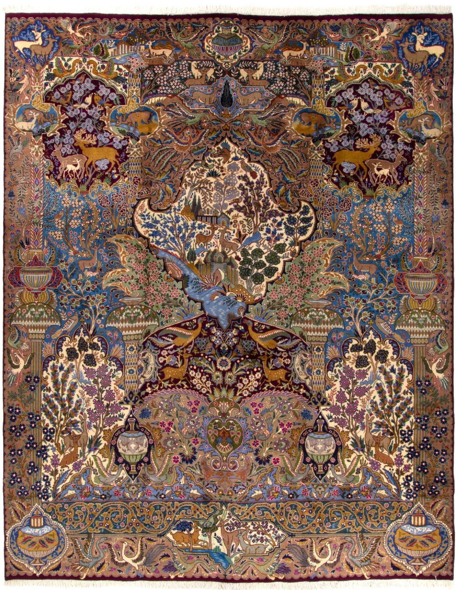 Primary image 9' 9 x 13' 1  Hand Knotted Kashmar Persian Wool Rug