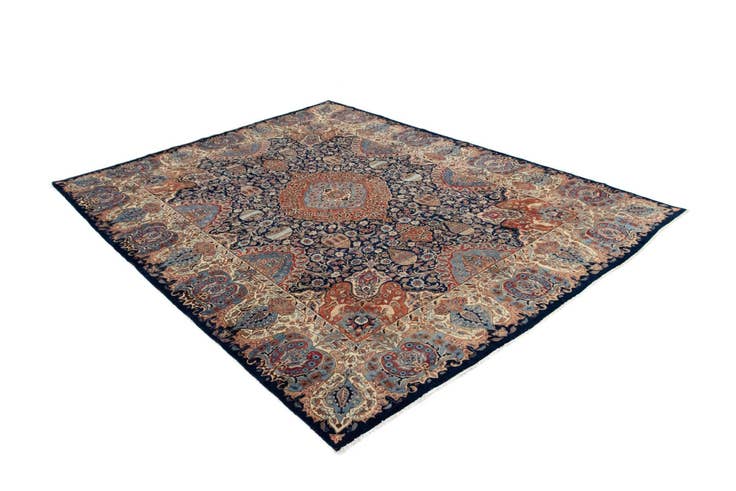 Detail image of 9' 8 x 12' 8 Hand Knotted Kashmar Persian Wool Rug