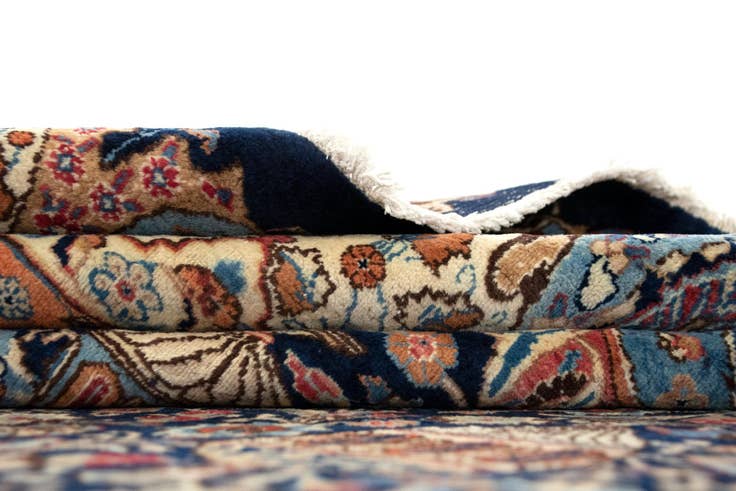 Detail image of 9' 8 x 12' 8 Hand Knotted Kashmar Persian Wool Rug