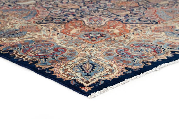 Detail image of 9' 8 x 12' 8 Hand Knotted Kashmar Persian Wool Rug