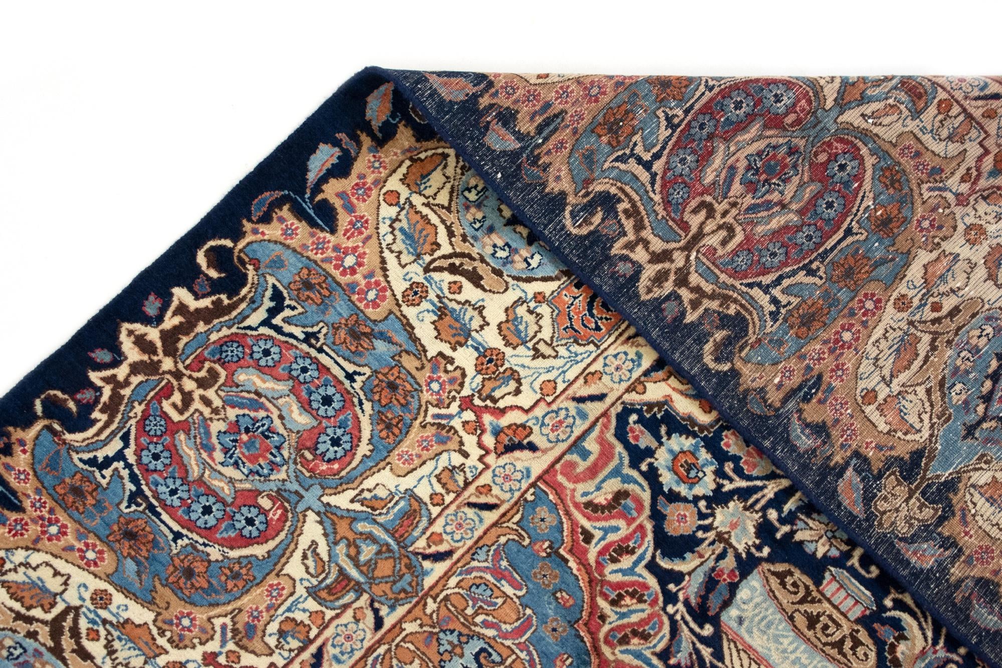 9' 8 x 12' 8 Hand Knotted Kashmar Persian Wool Rug