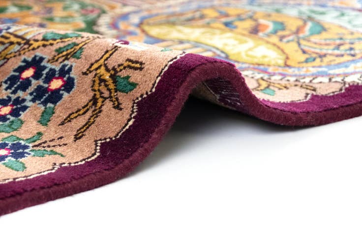 Detail image of 9' 9 x 13' Hand Knotted Kashmar Persian Wool Rug