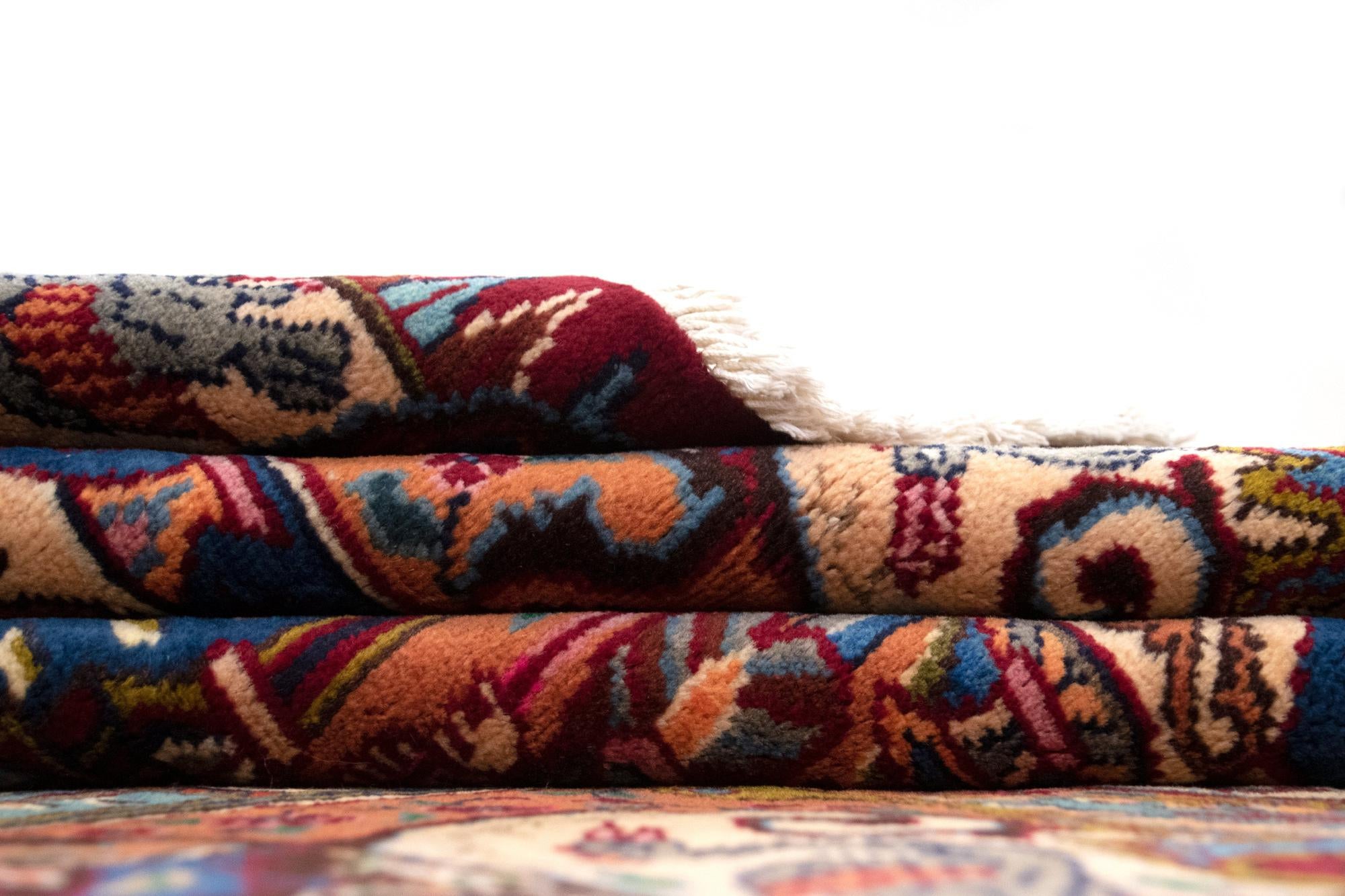 6' 5 x 9' 9 Hand Knotted Kashmar Persian Wool Rug