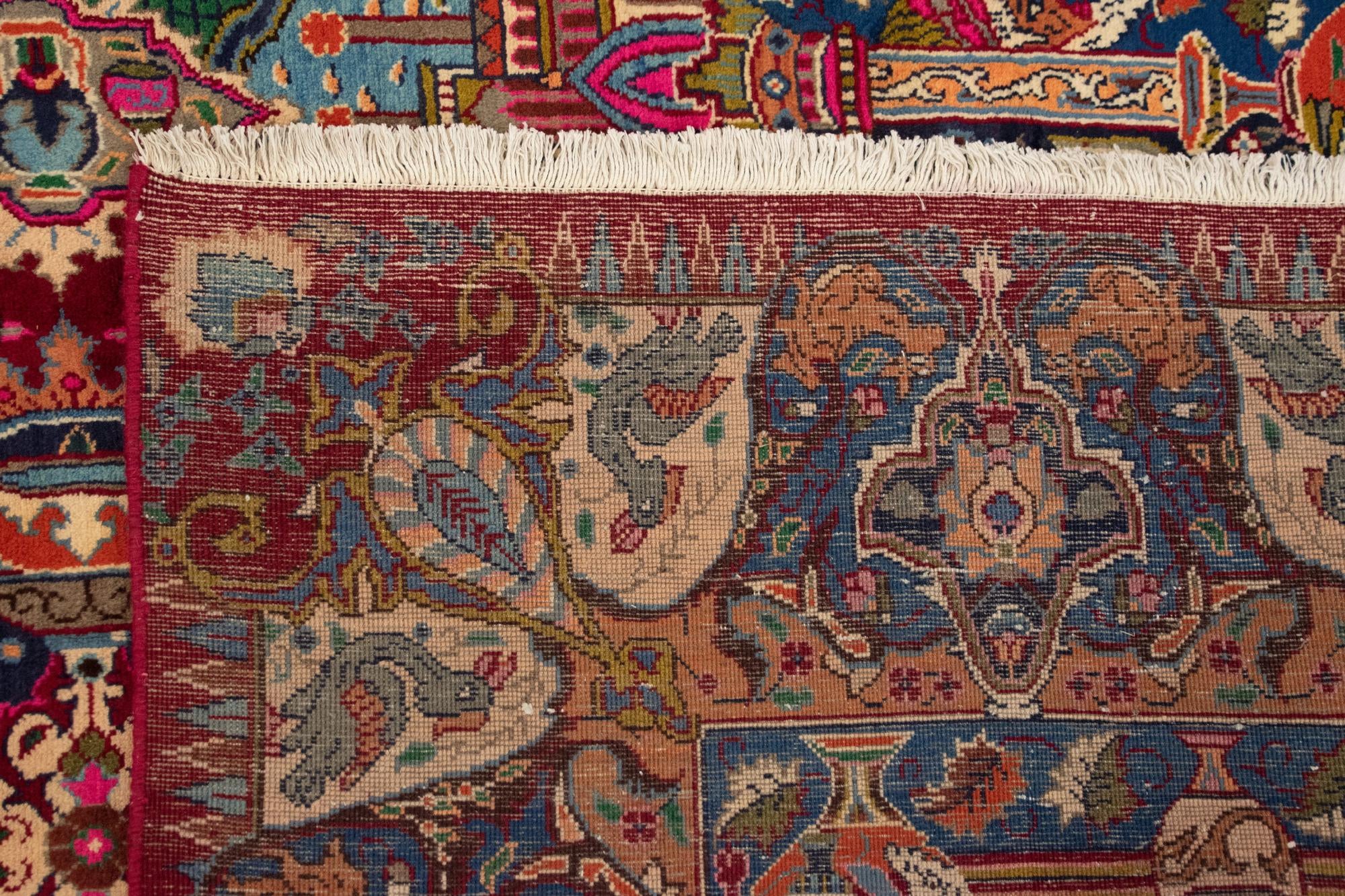 6' 5 x 9' 9 Hand Knotted Kashmar Persian Wool Rug