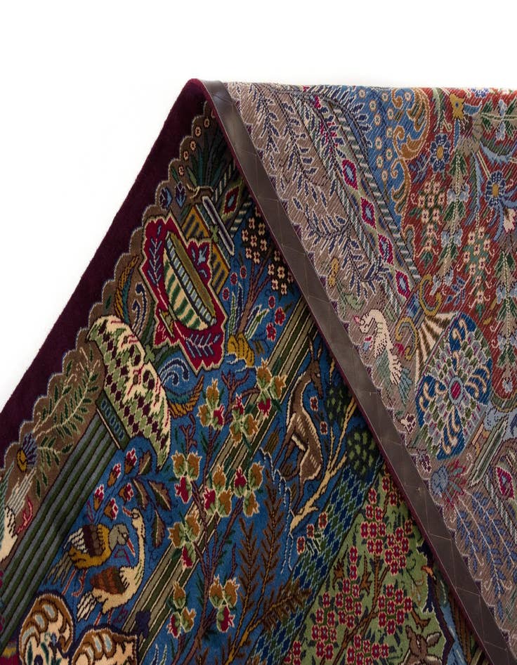 Detail image of 6' 8 x 10' 1 Hand Knotted Kashmar Persian Wool Rug