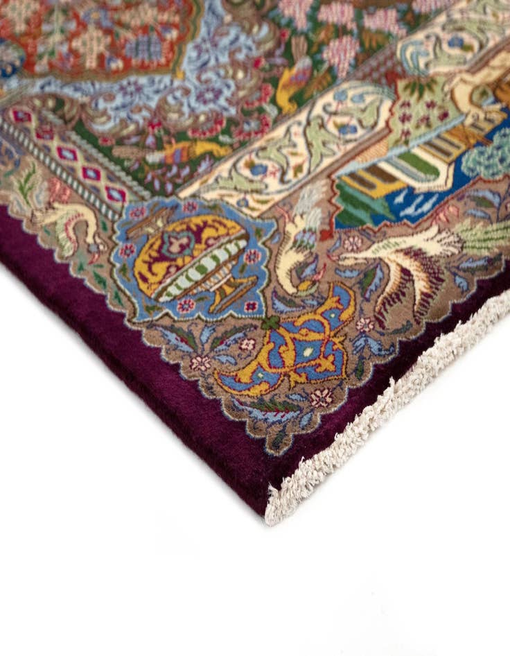 Detail image of 6' 8 x 10' 1 Hand Knotted Kashmar Persian Wool Rug