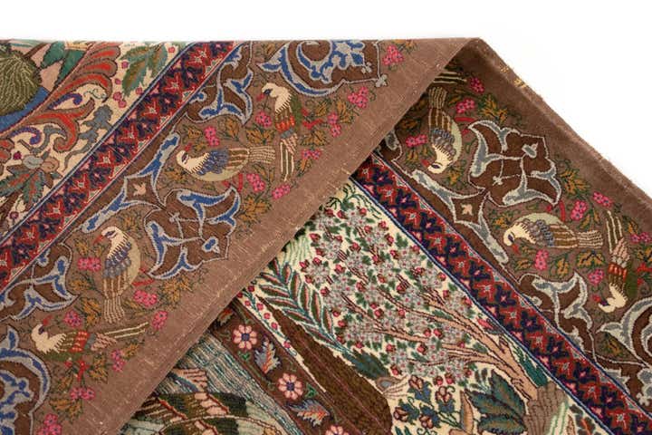 11' 7 x 16' 8 Hand Knotted Kashmar Persian Wool Rug
