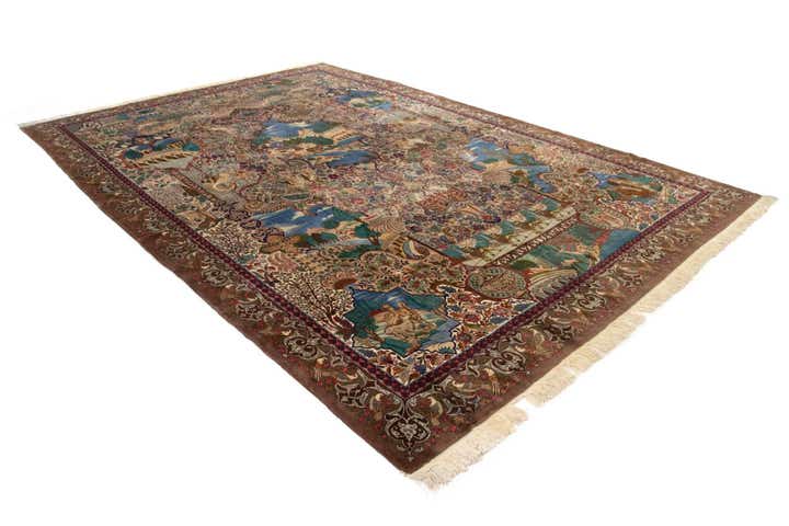 11' 7 x 16' 8 Hand Knotted Kashmar Persian Wool Rug