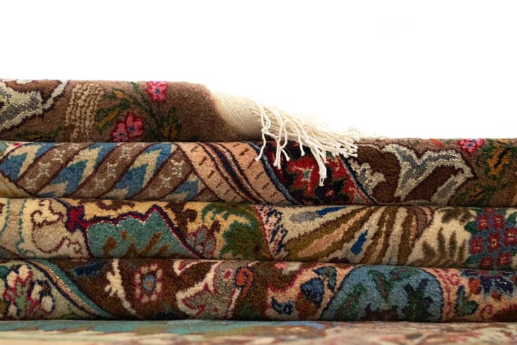 Detail image of 11' 7 x 16' 8 Hand Knotted Kashmar Persian Wool Rug
