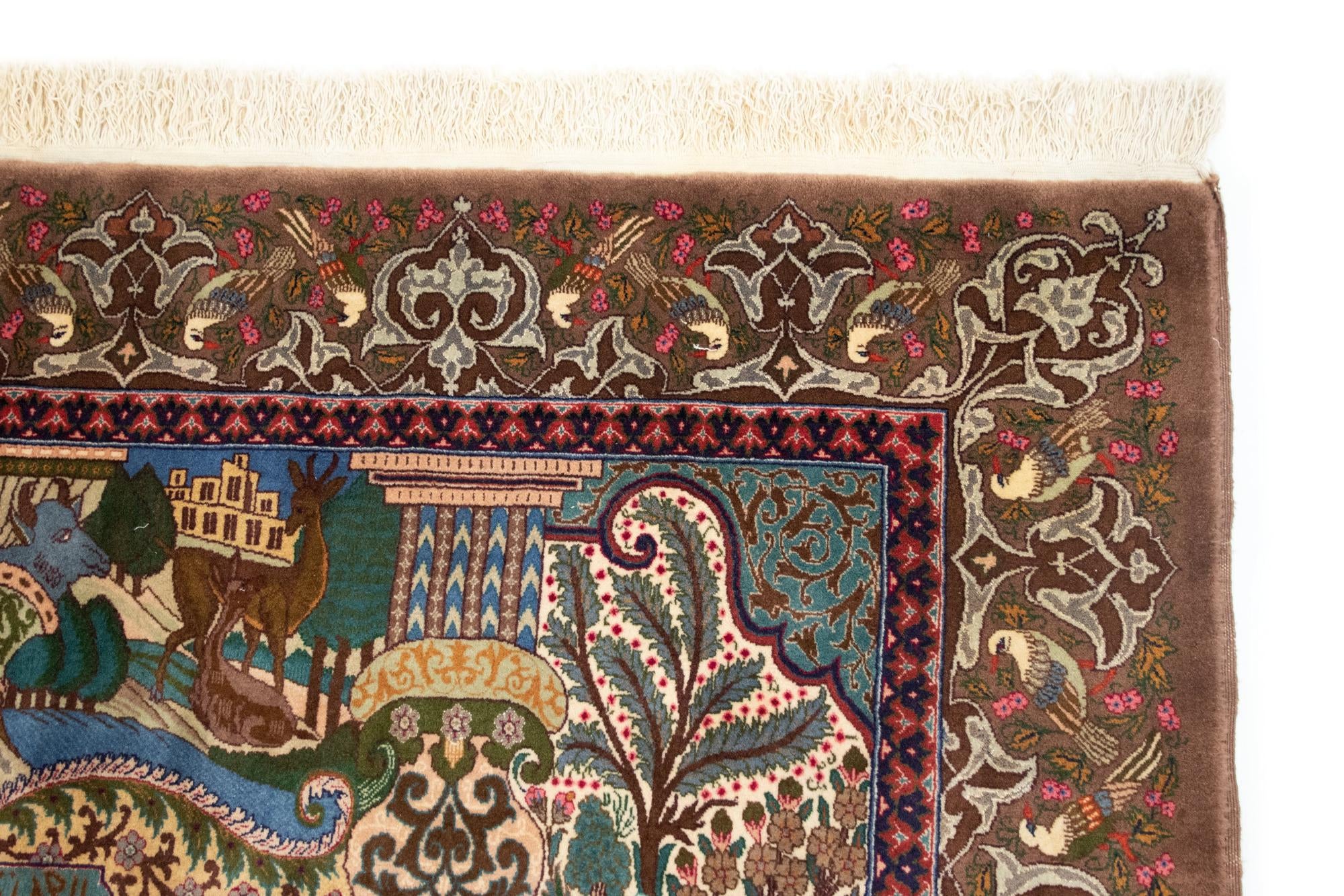 11' 7 x 16' 8 Hand Knotted Kashmar Persian Wool Rug