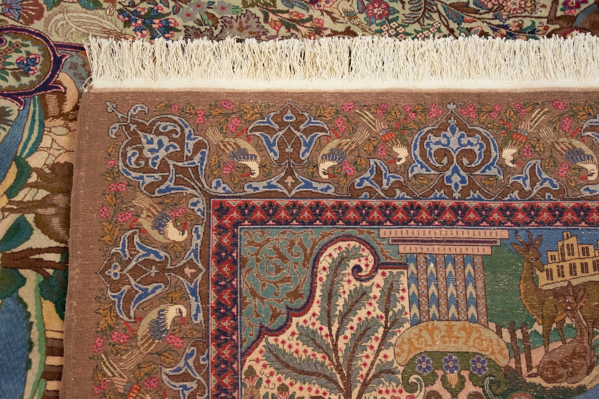 11' 7 x 16' 8 Hand Knotted Kashmar Persian Wool Rug