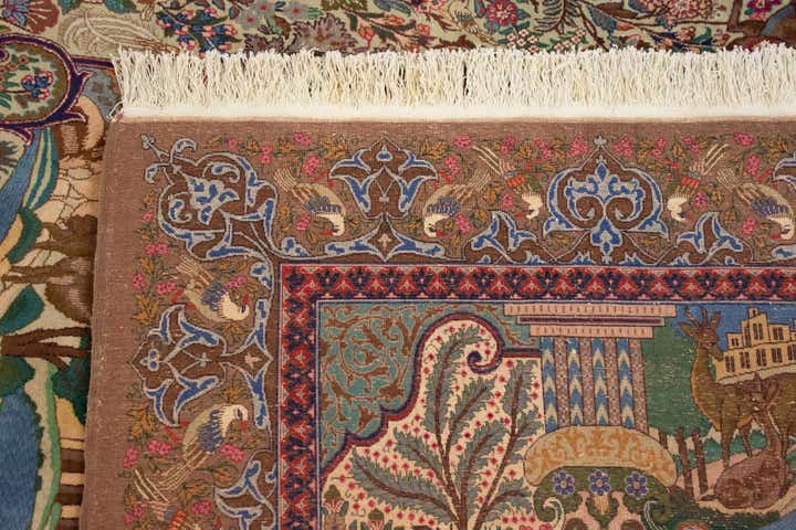 11' 7 x 16' 8 Hand Knotted Kashmar Persian Wool Rug