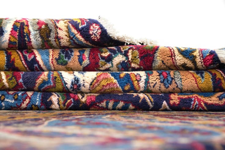 Detail image of 10' x 13' 1 Hand Knotted Kashmar Persian Rug