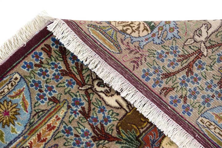 9' 8 x 12' 10 Hand Knotted Kashmar Persian Wool Rug