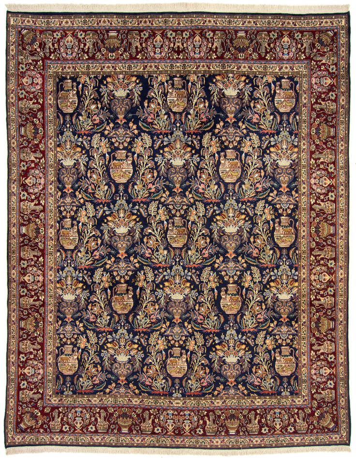 Detail image of 10' 3 x 12' 8 Hand Knotted Kashmar Persian Rug