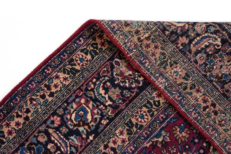 Detail image of 8' 6 x 11' 1 Hand Knotted Mashad Persian Wool Rug