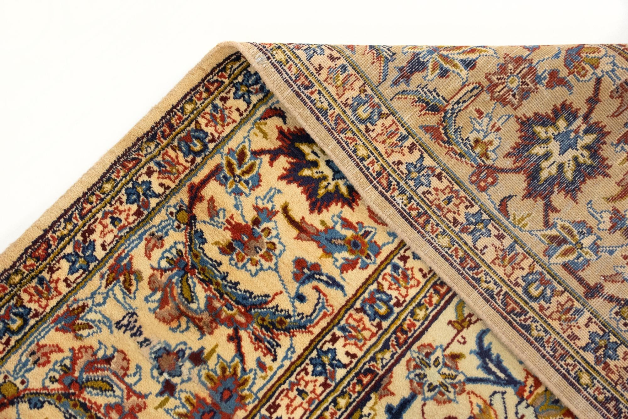 9' 10 x 13' 1 Hand Knotted Mashad Persian Wool Rug