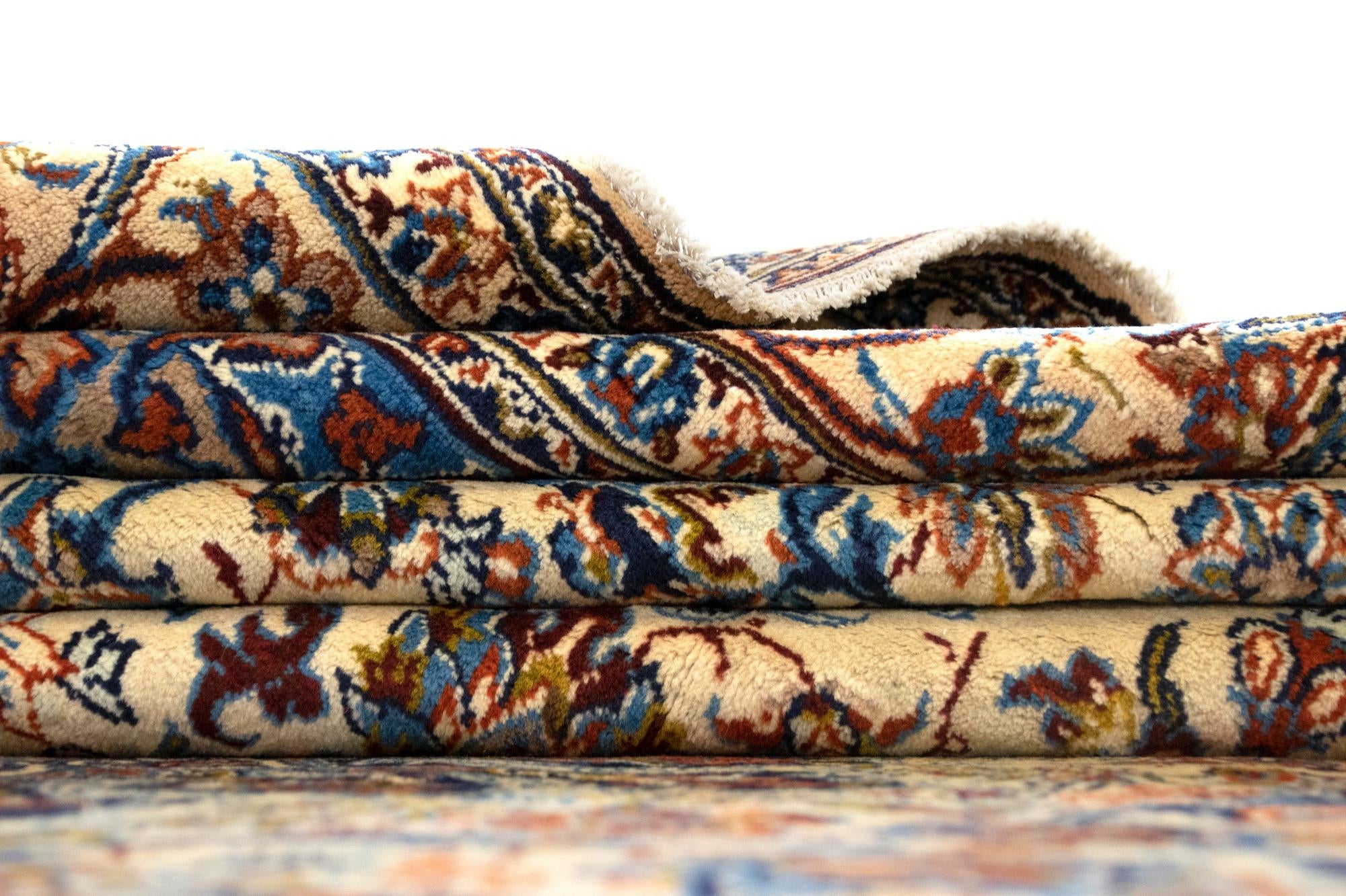 9' 10 x 13' 1 Hand Knotted Mashad Persian Wool Rug