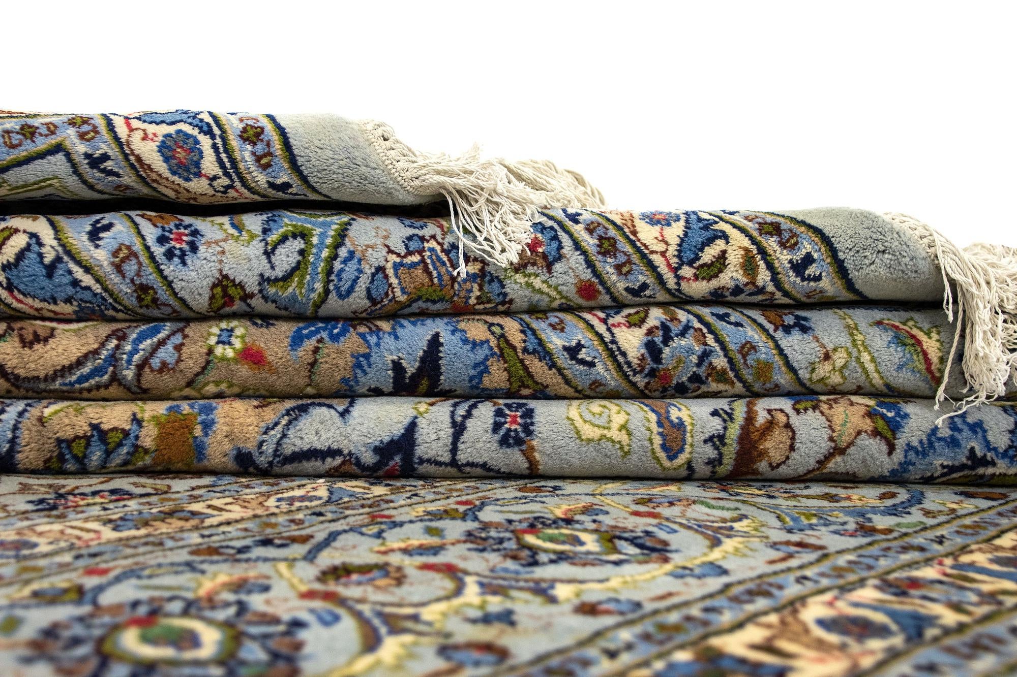9' 10 x 13' Hand Knotted Mashad Persian Wool Rug