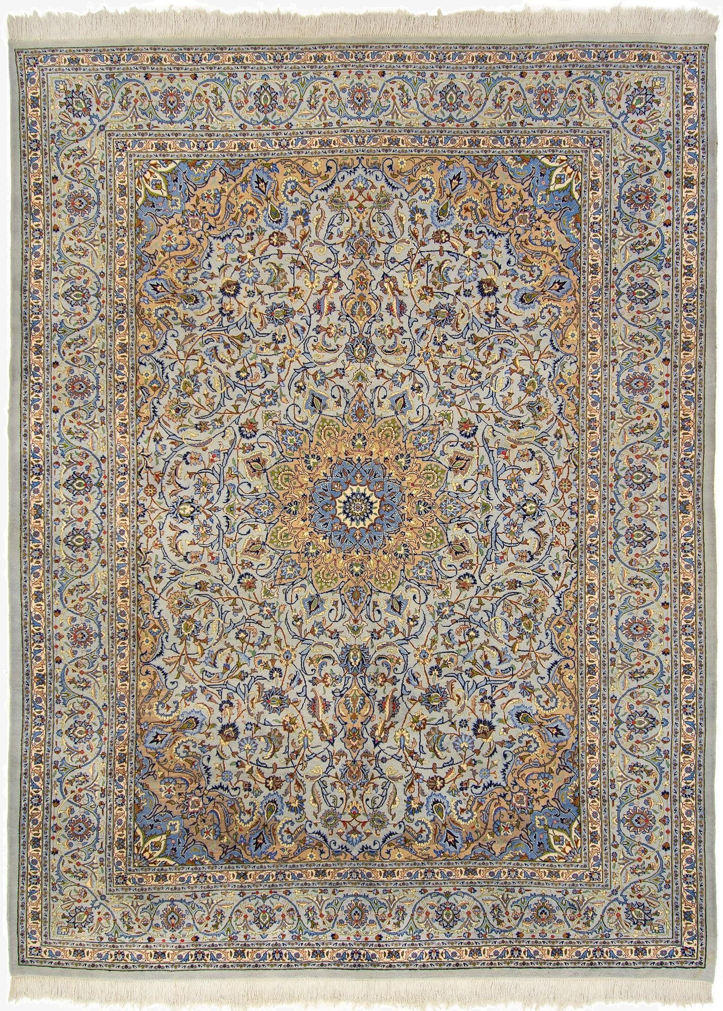 9' 10 x 13'  Hand Knotted Mashad Persian Wool Rug