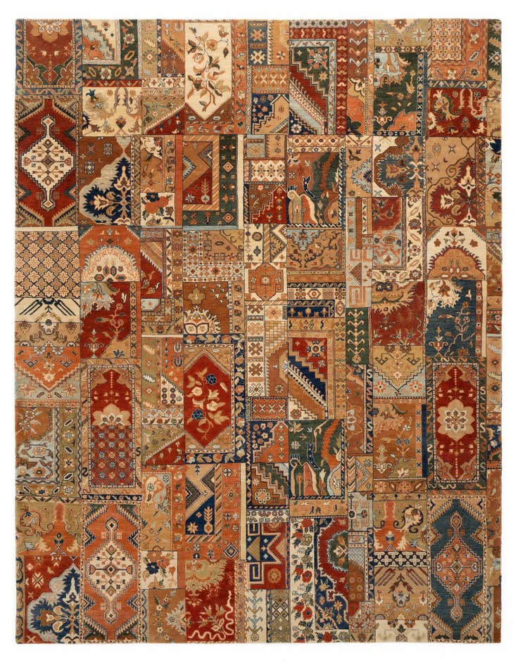 Detail image of 7' 9 x 10' 1 Hand Knotted Modern Manshu Wool Rug