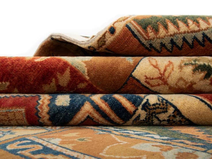 Detail image of 8' 1 x 9' 9 Modern Manshu Wool Rug