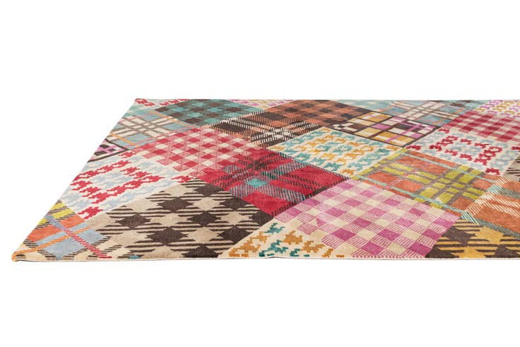 Detail image of 7' 7 x 9' 8 Hand Knotted Modern Manshu Wool Rug