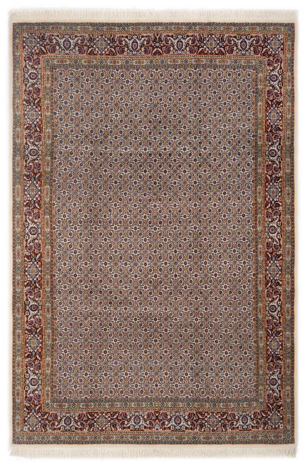 Detail image of 6' 7 x 9' 7 Hand Knotted Mood Persian Rug