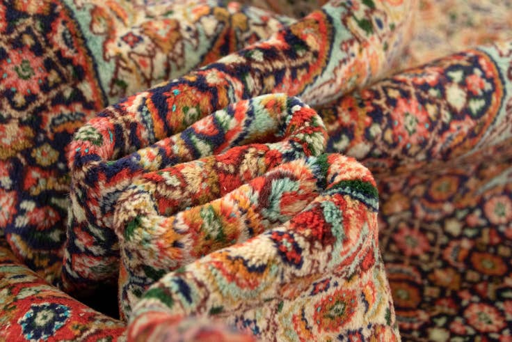 Detail image of 9' 8 x 13' Hand Knotted Mood Persian Wool Rug