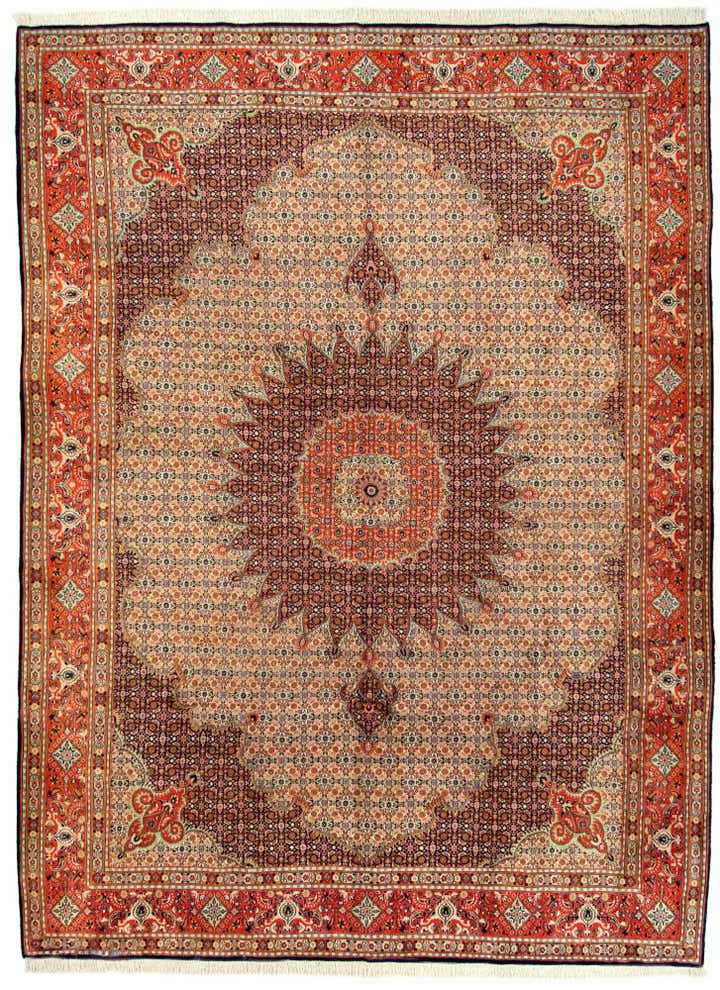 9' 8 x 13' Hand Knotted Mood Persian Wool Rug