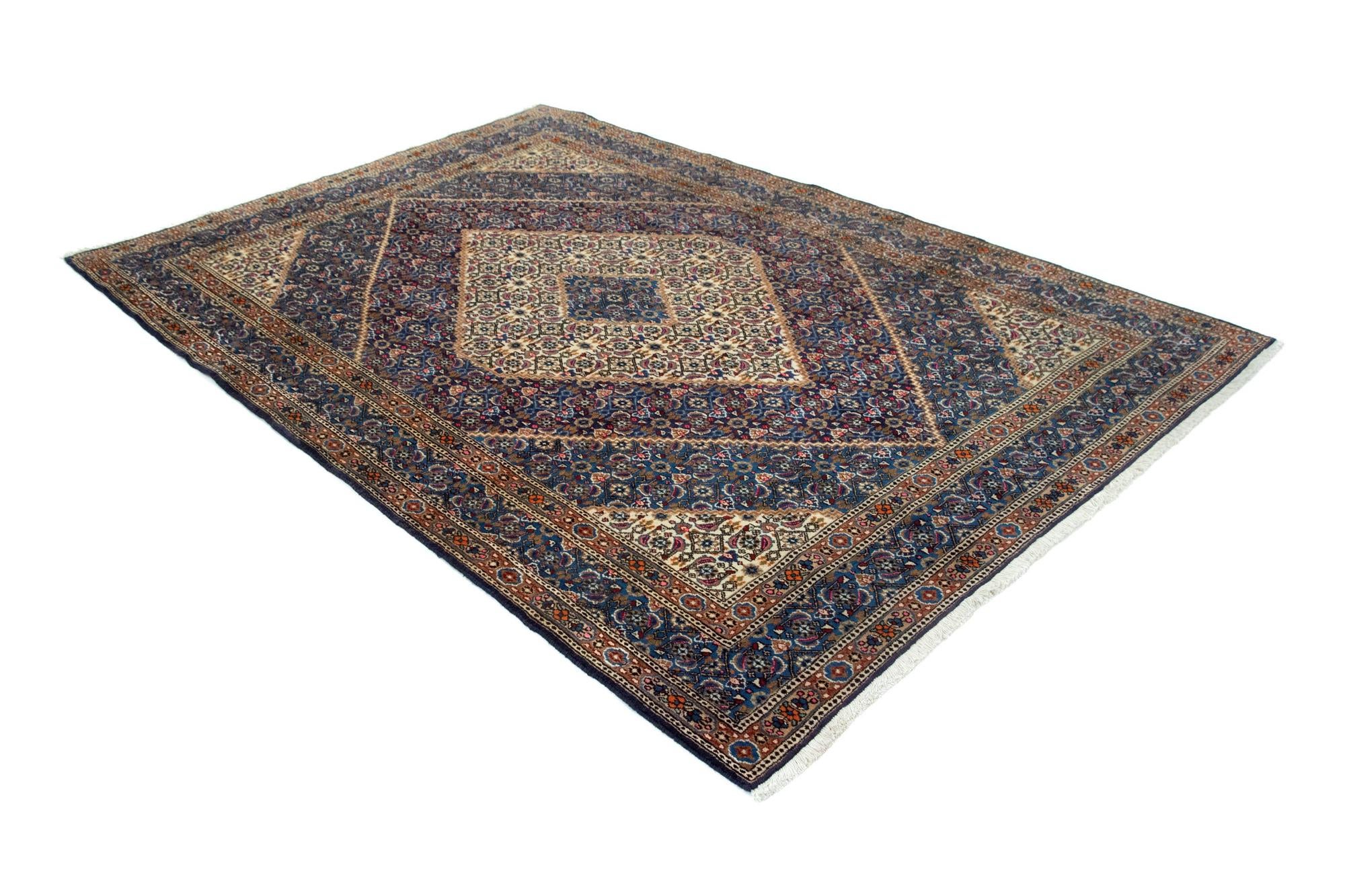 6' 11 x 10' 2 Hand Knotted Mood Persian Wool Rug