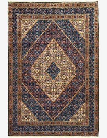 6' 11 x 10' 2 Hand Knotted Mood Persian Wool Rug