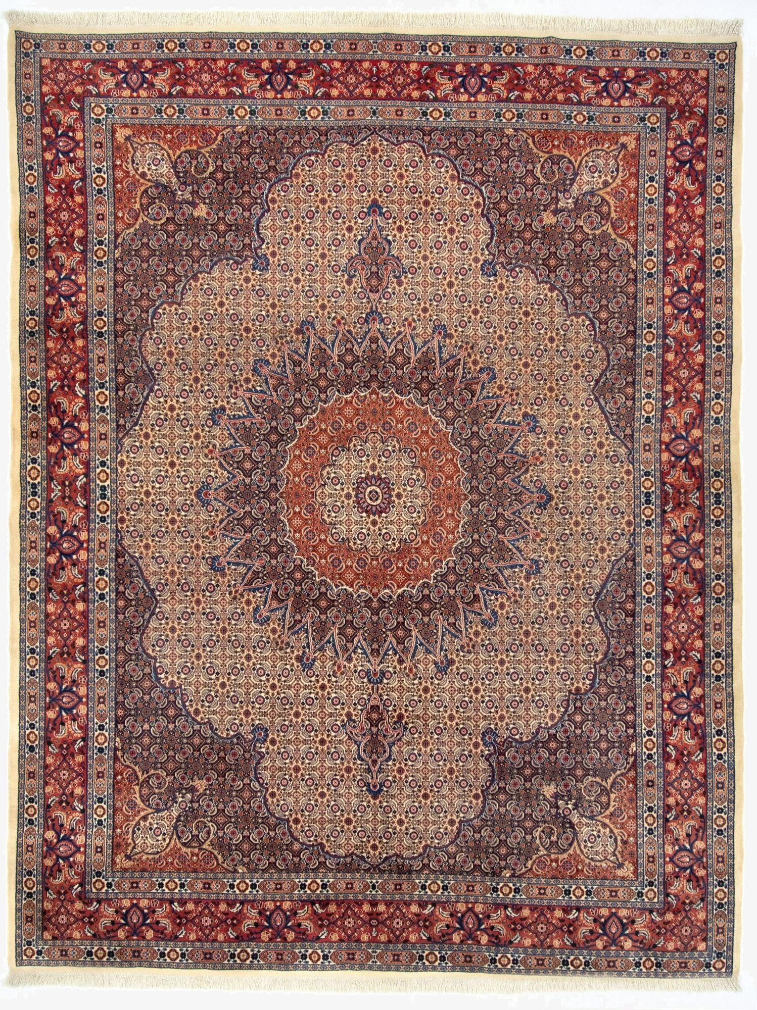 9' 9 x 12' 6  Hand Knotted Mood Persian Wool Rug