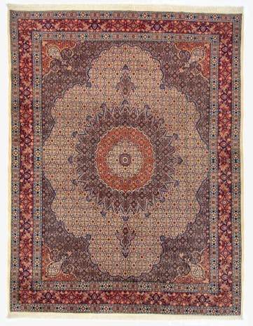 9' 9 x 12' 6 Hand Knotted Mood Persian Wool Rug